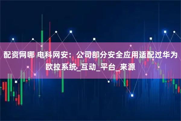 配资网哪 电科网安：公司部分安全应用适配过华为欧拉系统_互动_平台_来源